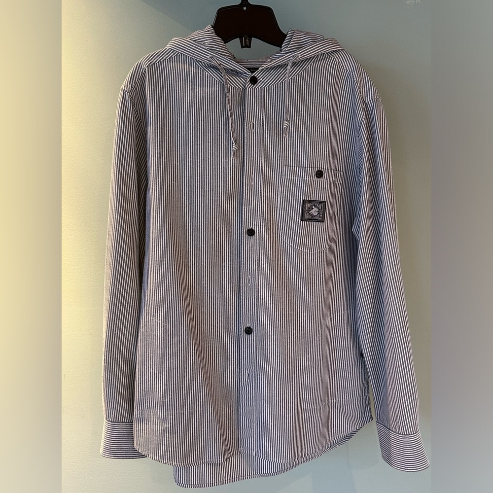 Crooks & Castles Hooded Button down shirt